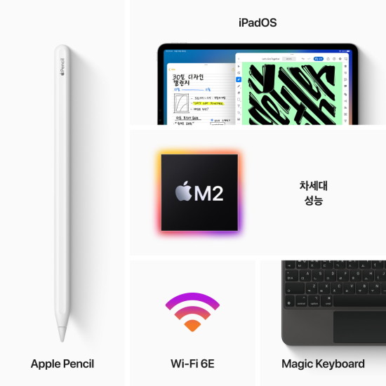 아이패드 프로 11 4세대 Wi-Fi 128GB 스페이스그레이 MNXD3KHA